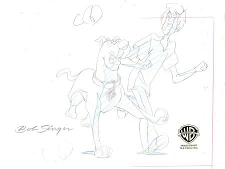 Scooby-Doo Original Production Drawing: Scooby and Shaggy For Cheap