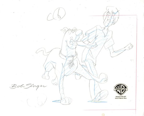 Scooby-Doo Original Production Drawing: Scooby and Shaggy For Cheap