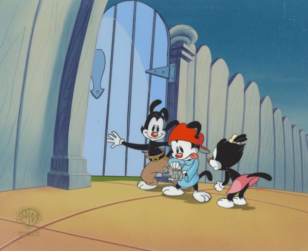 Animaniacs Original Production Cel: Yakko, Wakko and Dot on Sale