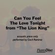 Can You Feel The Love Tonight - from the Lion King For Sale