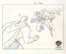 Superman the Animated Series Original Production Drawing: Superman and Bizarro on Sale