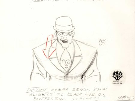 Batman The Animated Series Original Production Drawing: Riddler Online Hot Sale