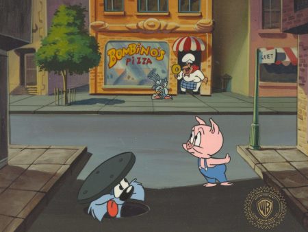 Tiny Toons Original Production Cel: Hamton, Calamity, and Furrball Discount