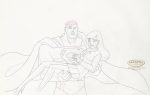 Justice League Original Production Drawing: Superman and Lois Lane For Discount