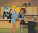 The New Batman Adventures Original Production Cel: Livewire, Poison Ivy, and Harley Quinn For Cheap