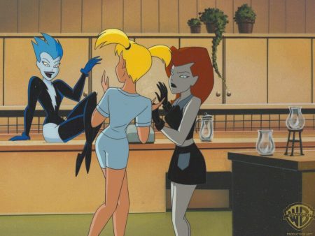 The New Batman Adventures Original Production Cel: Livewire, Poison Ivy, and Harley Quinn For Cheap