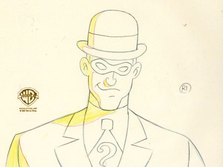 Batman The Animated Series Original Production Drawing: Riddler Supply