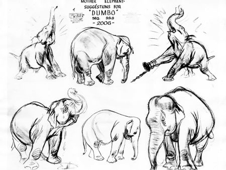 Dumbo Original Production Model Sheet: Mother Elephant Suggestions For Discount