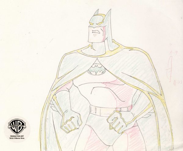 Batman The Animated Series Original Production Drawing: Batman Hot on Sale