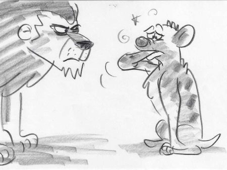 Lion King Original Storyboard: Scar and Hyena For Discount