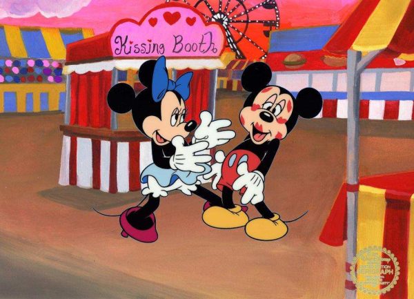 Mickey Mouse and Minnie Mouse Surprise Party Sericel For Sale