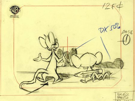 Animaniacs Original Production Drawing: Pinky And Brain Hot on Sale