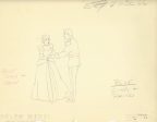 Cinderella and Prince Color Model Original Production Drawing For Discount