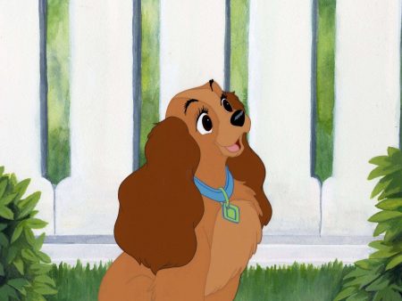 Lady and the Tramp Original Publicity Cel on Hand Painted Background Online Hot Sale