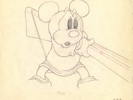 Mickey s Parrot Original Production Drawing: Mickey Mouse Sale