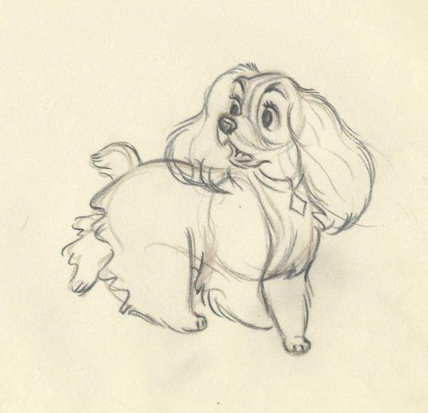 Lady and the Tramp Original Production Drawings For Discount