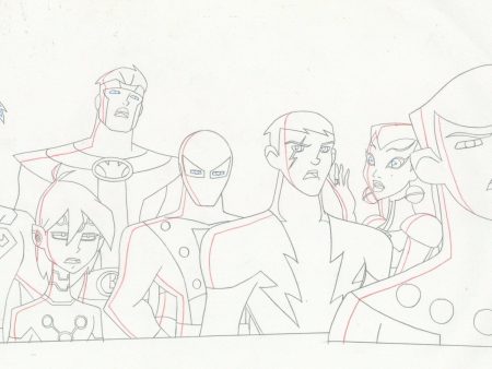 Legion of Super Heroes Original Production Drawing: Legion of Super Heroes For Sale