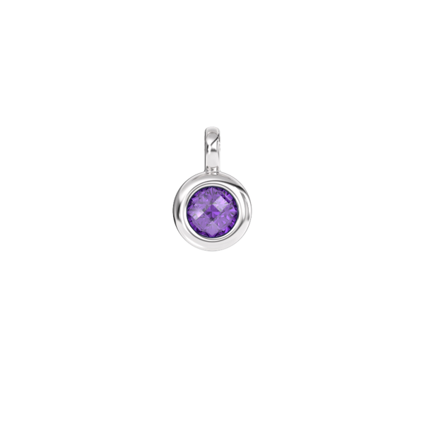 Amethyst February Birthstone Charm For Sale