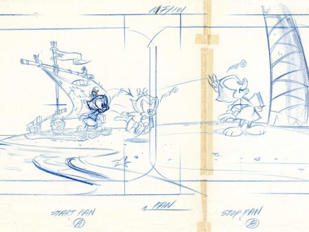 Animaniacs Original Production Drawing (Panoramic Layout): Dot Online Sale