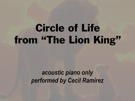 Circle of Life - from The Lion King Online now