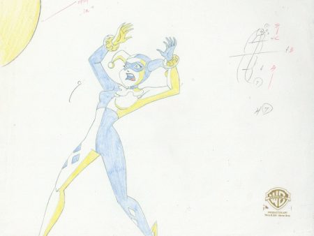 The New Batman Adventures Original Production Drawing: Harley Quinn Sale