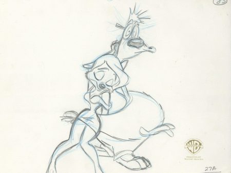 Animaniacs Original Production Drawing:  Minerva Hot on Sale