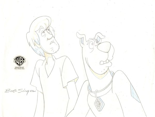 Scooby-Doo on Zombie Island Original Production Drawing: Scooby and Shaggy Online Hot Sale