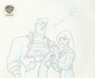 Superman The Animated Series Original Production Drawing: Superman and Lois Lane Fashion