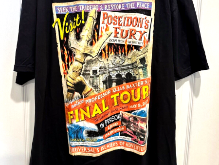 2023 Universal Studios Poseidon’s Fury Final Tour Shirt XXL Islands Adventure of Online now