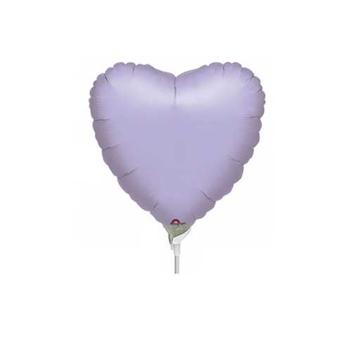 Pastel Lilac Heart Foil Balloon 9in For Sale