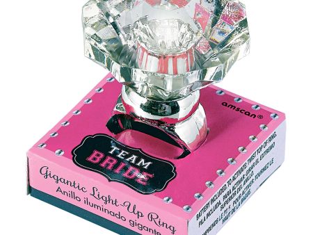 Bachelorette Gigantic Light-Up Ring Cheap