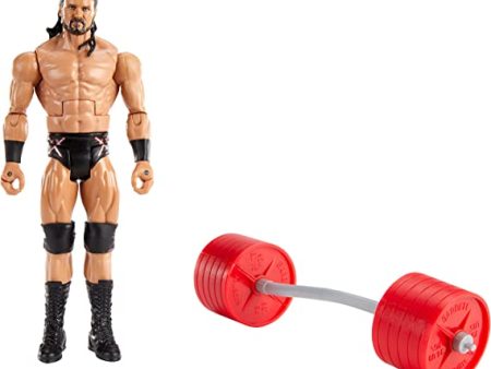 _WWE Wrekkin Series 7 Drew McIntyre 6 in Action Figure with Slamming Action Gripping Hands and Bendable Barbell Weights Accessory Poseable 6 in Gift for Ages 6 Years Old and Up Cheap