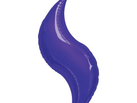 Purple Curve Super Shape Balloon 36in Sale