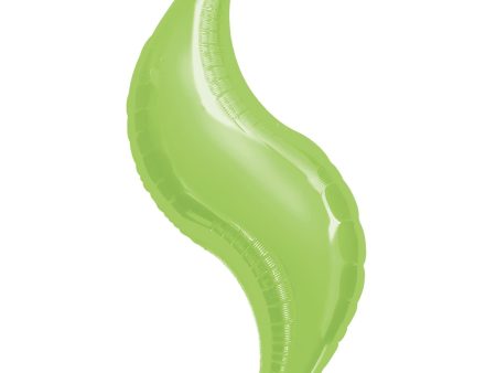 Lime Curve Super Shape Balloon 42 in Online now