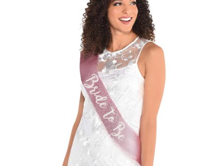 Bride To Be Deluxe Fabric Sash For Discount