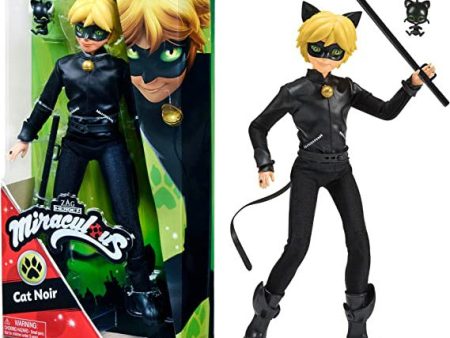 Miraculous Cat Noir Action Doll, 11 inches , Black Hot on Sale