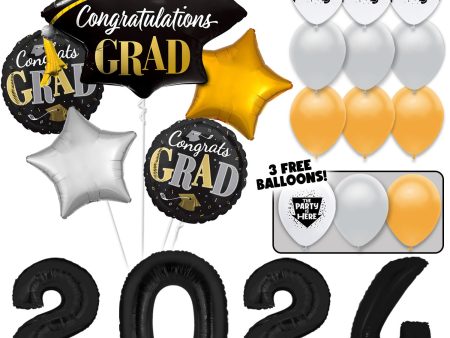 2024 Classic Grad Celebration! Graduation Balloons Bouquet Kit For Cheap