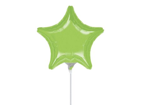 Lime Green Star Foil Balloon 9in Sale