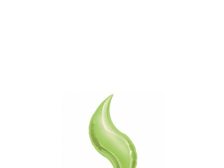 Lime Curve Mini Shape Balloon 15in For Sale