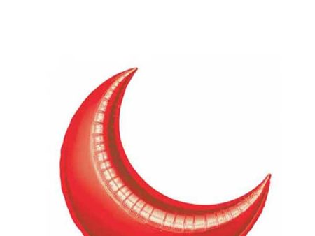 Red Crescent Mini Shape Balloon Online