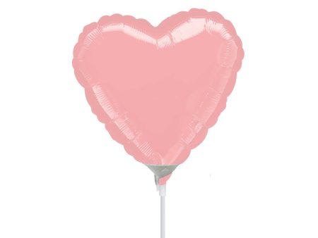 Pastel Pink Heart Mini Shape Balloon 9in Online Hot Sale