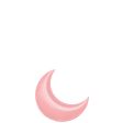 Pastel Pink Crescent Mini Shape Balloon 10in Online Sale