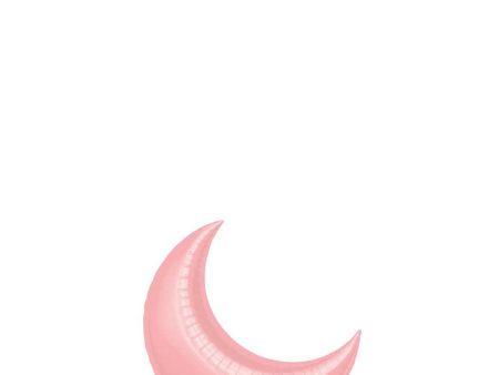 Pastel Pink Crescent Mini Shape Balloon 10in Online Sale