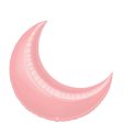 Pastel Pink Crescent Super Shape Balloon  26in Discount