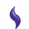 Purple Curve Foil Balloon 28in Cheap