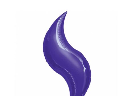 Purple Curve Foil Balloon 28in Cheap