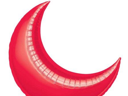 Red Crescent Super Shape Balloon 26in Online now