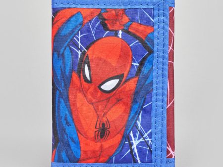 SPIDERMAN WEBS BASIC 3 FOLD WALLET For Sale